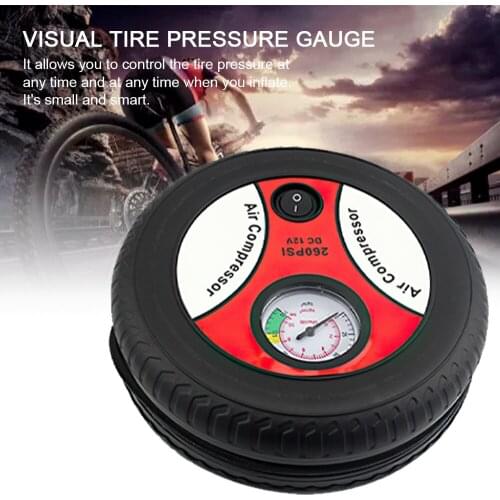 DC12V 260PSI Car Air Pump Auto Pump Portable Electric Mini Tire Inflator Air Compressor Drop Shipping Auto Pump Tire Inflator