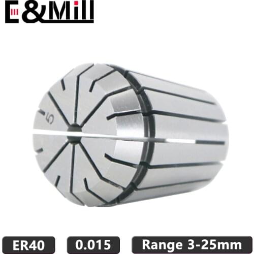 1PCS ER Collet Chuck ER40 3~26mm Precision 0.015 For CNC Milling Tool Holder Engraving Machine Lathe Mill Spring Chuck ER40 nut