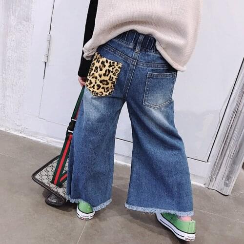 Girls Denim Loose High Waist Pants Baby Boys Clothes Toddler Girl Fall Clothes 2021 Korean Baby Clothes Newborn Clothes