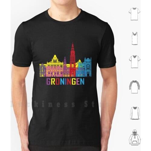 Groningen Netherlands City T Shirt Cotton Men DIY Print Groningen Netherlands City