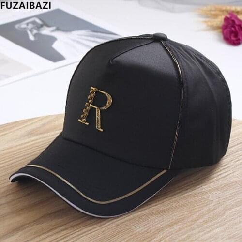 FUZAIBAZI Fashion Spring Summer Sun Protection Shading Baseball Cap Womens New Style Letters Casual Adjustable Size Hat