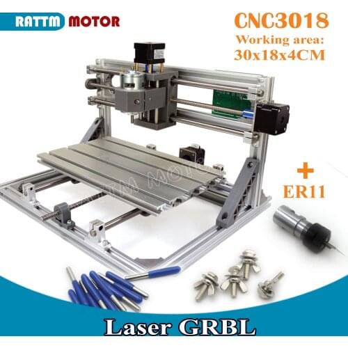 GRBL CNC 3018 Engraving Router Woodworking Machine With ER11 Collet & Off-line Control 3 Axis Pcb Pvc Milling machine