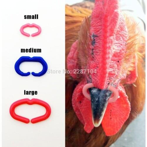 50pcs Chicken Beak Clasp Cock Fasan Mouth Snap Ring Replace Peepers Eye Glasses Blinders Spectacles Anti-pecking Feed Plier tool