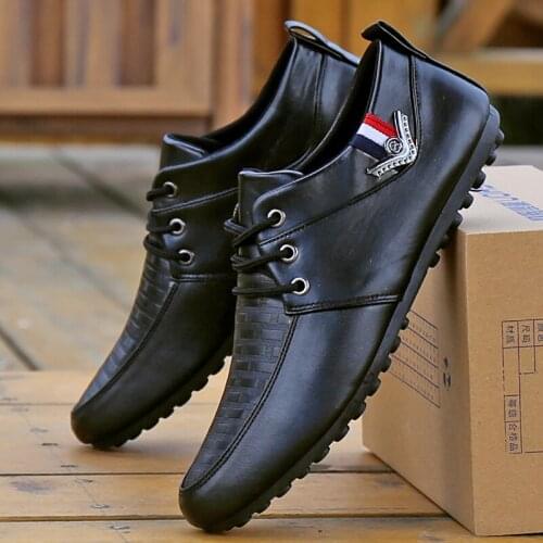 Selling Fashion Lace-up Loafers Shoes Mens Casual Shoes Non-slip Male Flats Breathable Sneakers 44 Zapatillas Hombre 2021 Shoes