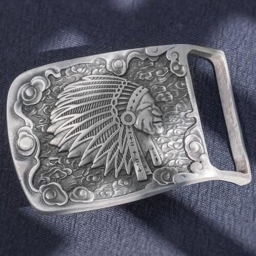 999 Sterling Silver mens handmade belt buckle buckles jewelry DIY A5221