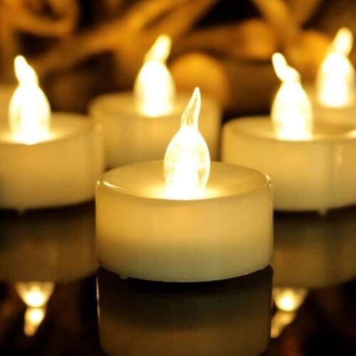 Pack of 4 Flameless LED Christmas Candles With Timer,Battery Powered Small LED Candle Light For Wedding Church Decoration