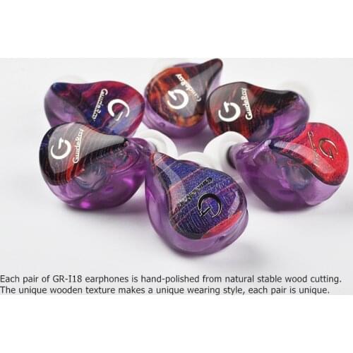 Newest GuideRay GR-i Series DD + BA Hybrid HiFi in-ear earphones with 0.78mm Cable GR-i18 / GR-i58 / GR-i68 3.5mm with microphon