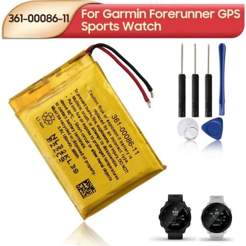 Original Replacement Battery 361-00086-11 For Garmin Forerunner GPS Sports Watch 180mAh Rechargeable battery