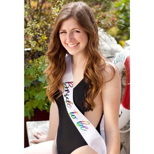 Beach wedding Bachelorette night Party bridal shower Bridesmaid bride to be sash veil Sexy Garter crown tiara decoration favor