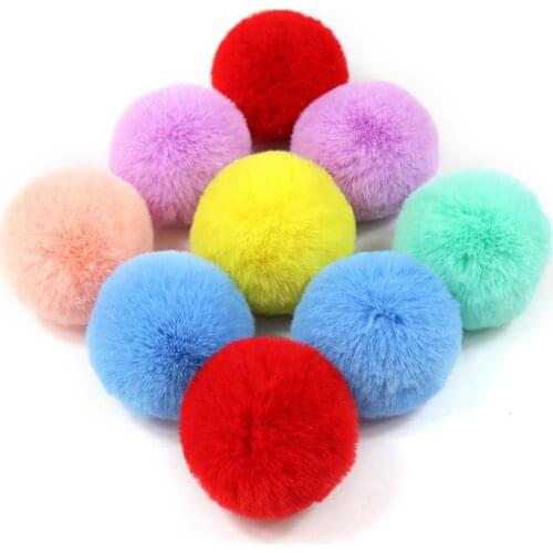 Pompom 6cm Soft Pompones Fluffy Plush Crafts Diy 60mm Pom Poms Ball Furball Home Decor Garment Hat Accessories Sewing Supplies