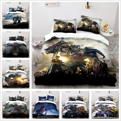 Transformers Movie 3D Printed Comforter Cover / Duvet Cover Set Twin Full Queen King Size Bedding Set Bed Linens Bedclothes Gift