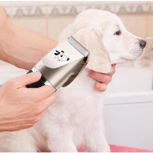 Pet Hair Trimmer USB Rechargeable Electric Shaver Pet Professional Dog Grooming Clipper Kit Thick Fur Hair Trimmer