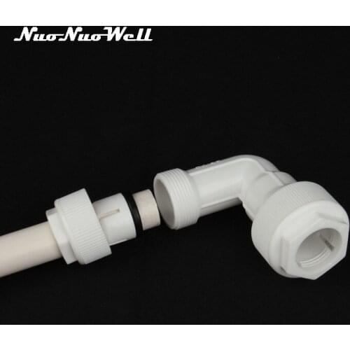 1pc NuoNuoWell POM OD 25mm-20mm Pipe Reducing Elbow Quick Connector Tube Coupling Fittings Garden Irrigation Watering Adapter