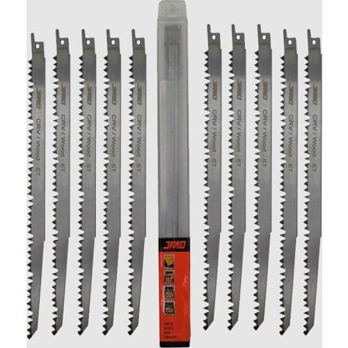 10Pcs S1531L 240mm Reciprocating Saw Blade For Woodworking Saber Saw Blade Fibreboard Plastic Wood Metal Cutting Tool Accessory