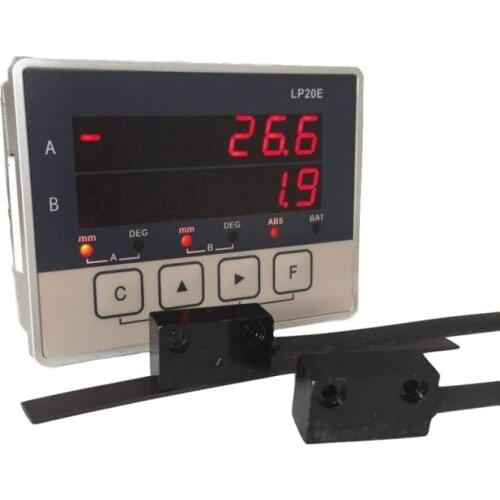 2 Axis Readout Display with 2pcs Sensor Displacement DRO Position Transducers Encoder for Woodworking Stone