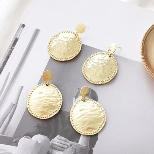 2pcs European and American exaggerated retro irregular ellipse stud earrings for women Girls diy jewelry material accessories