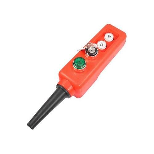24V Locking Green Light 2 Position Key Selector Up Down Hoist Push Button Switch