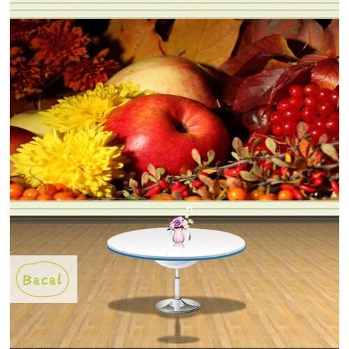 Custom 3D Modern Minimalist Mural Photo Wallpaper Red Apple Fruits Wall Mural Abstract Art Wall Paper Bedroom 5D Wall Decor