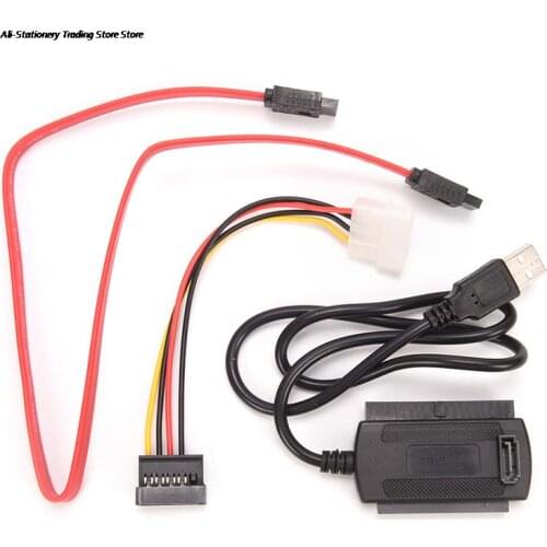 4 Pin USB 2.0 to IDE SATA Adapter Cable Power Cable for 2.5 3.5 HD HDD Hard Drive Adapter Converter Cable