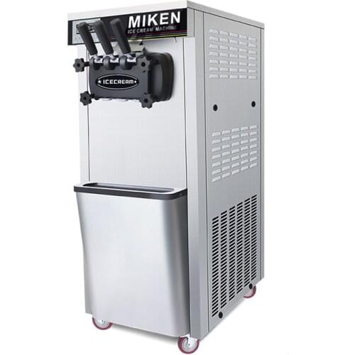 Automatic 3 Flavors Soft Ice Cream Machine Commercial Vertical Turkish Ice Cream Roll Maker Yogurt Making Vending Machine