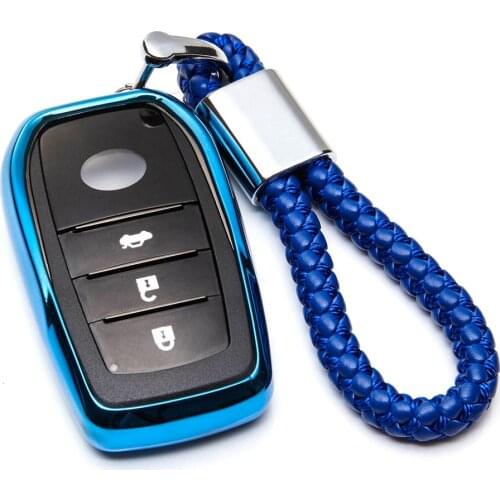 Car Key Case Cover For Toyota Avensis Corolla Prius Camry Vitz RAV4 C-HR Soft TPU Protection Key Shell Car Styling Cover Case