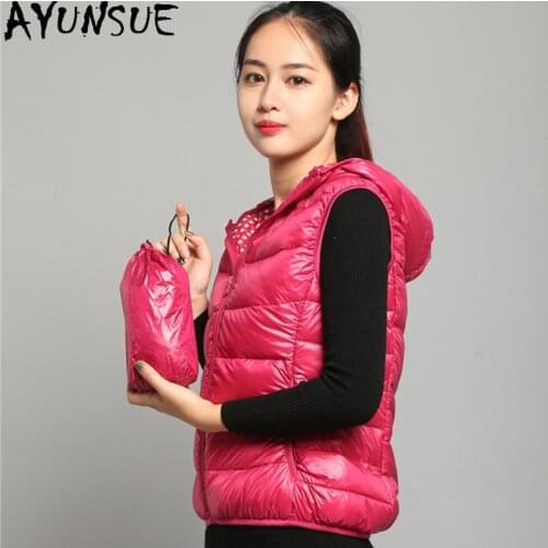 AYUNSUE Women's Hooded Vests