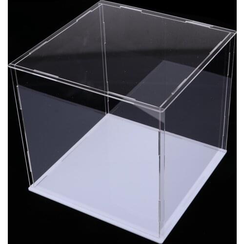DIY Clear Showcase Mini Alloy Vehicle Model Toy Display Case Box Cube 8cm