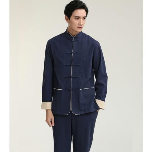 DIDUQIPAO Mens Linen Shirts