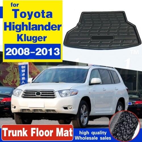 Rear Cargo Mat Trunk Fit For Toyota Highlander Kluger 2008-2013 Tray Boot Liner Floor Carpet Protector Pad 2009 2010 2011 2012