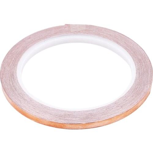Ellenmar Double Conductor Copper Foil Tape Double-sided Conductive Adhesive For EMI Screen, Stained Glass, Electrical Repair