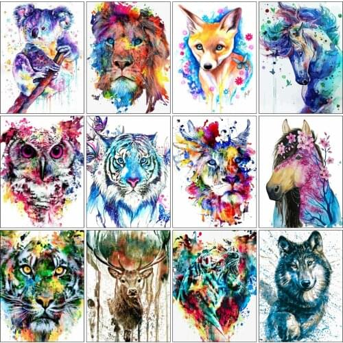 Evershine Diamond Painting Lion Cross Stitch Kit 5D DIY Diamond Embroidery Animal Full Square Round Rhinestone Handicrafts Gift