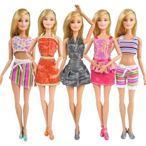 Hot Exquisite Different Styles Dress Doll Clothes Accessories for 12 Inch Doll Manual Homemade Dress Childrens Toy Best Gifts