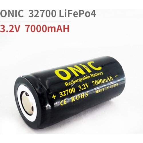 ONIC 32700 3.2v 7000mAH LiFePO4 Rechargeable Batteries Continuous Lithium Iron Phosphate Power Battery with Screw
