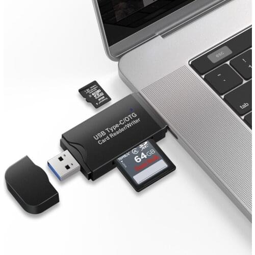 Small and Easy To Carry Three-in-one Card Reader TYPE-C Card Reader 3.0 OTG Mobile Phone Card Reader SD TF