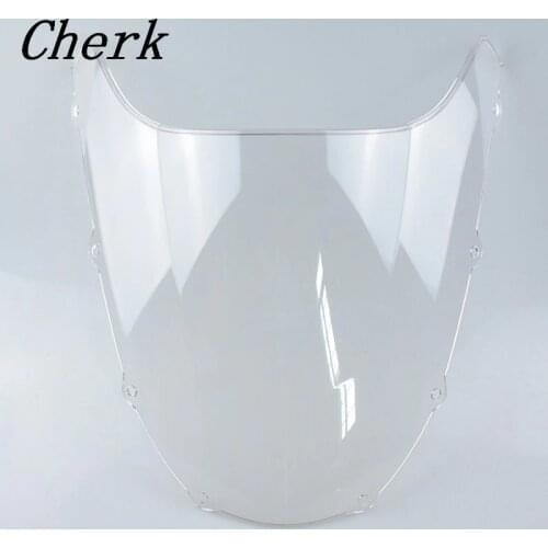 Motorcycle Clear ABS Windshield WindScreen Double Bubble For Kawasaki ZX9R 1998-1999 98 99