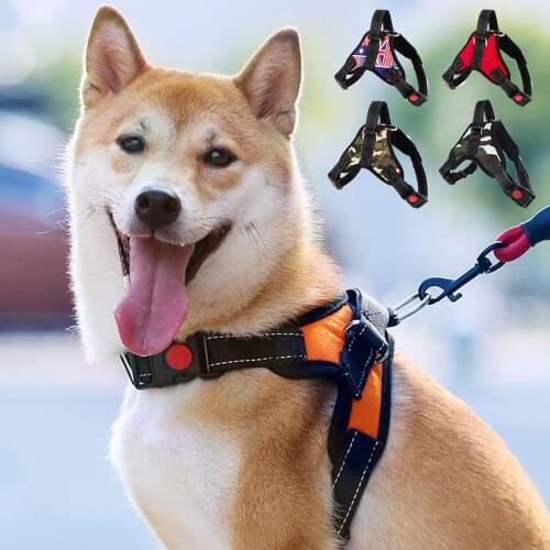 Pet Dog Collar With Leash Set Soft Adjustable Harness Pets Large Walk Out Harness Vest for Dogs Chest Strap Pet Dog Accessories