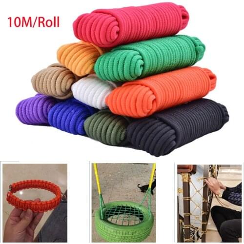 10M 3mm Parachute Cord Lanyard Rope Type Climbing Camping Survival Equipment DIY Jewelry Making Home Decoration