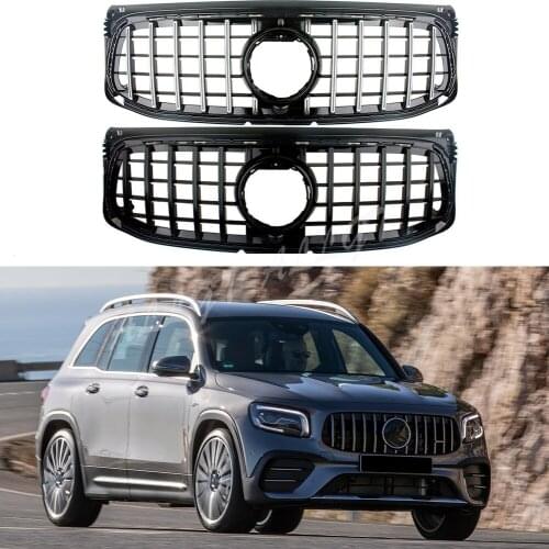 Car Front Racing Facelift Grille Upper Bumper Grill Fit For Mercedes-Benz X247 GLB-Class 2020 Deluxe
