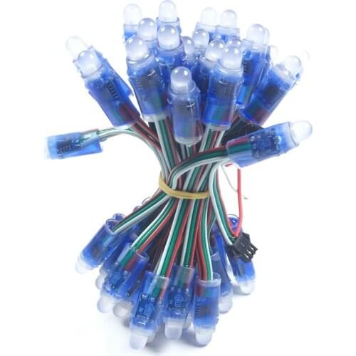 1000pcs /8000pcs WS2811 Led Pixel Module 12mm IP68 Waterproof DC 5V Full Color RGB String Christmas LED Light Wholesale