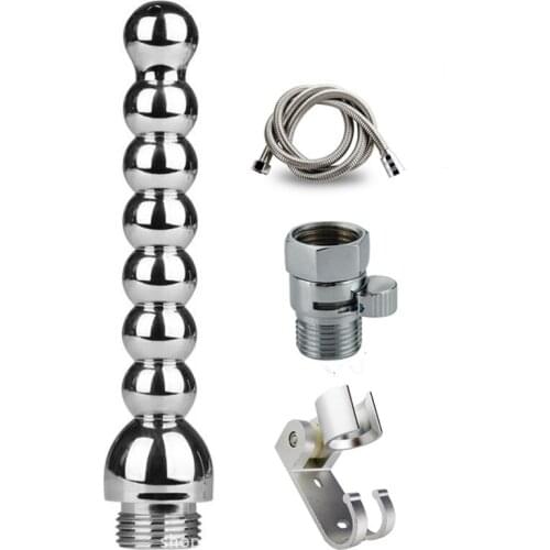 1 Set Chrome Bidet Shower Head Portable Bidet Sprayer Portable Toilet Spray Anus Anal Cleaning Shower Health Hygienic Shower
