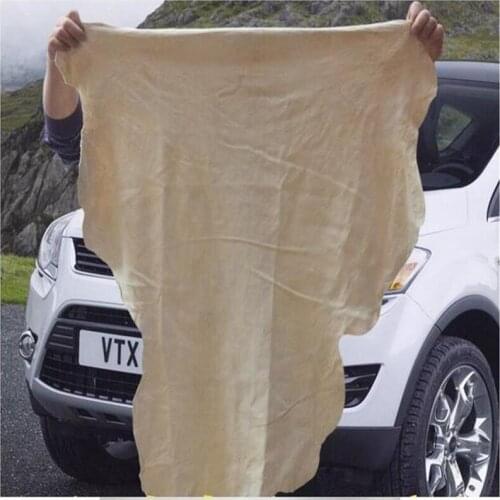 Promotion Gift ! Shammy Sheepskin Washing Sponge Chamois Genuine Leather Cloth Drying Cleaning Towel Absorbent