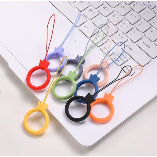 Mobile Phone Straps Colorful Phone Chain Soft Silicone Lanyard for for Airpods 1 2 Candy Color Phone Accessorie