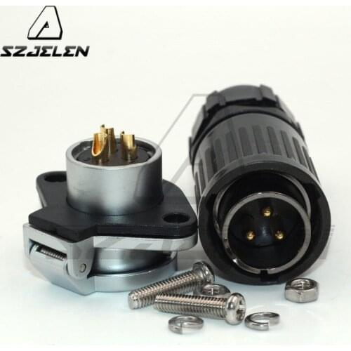 SZJELEN HP20 series Male Female Plug Socket Industrial Cable Connector 3pin Rated 30A