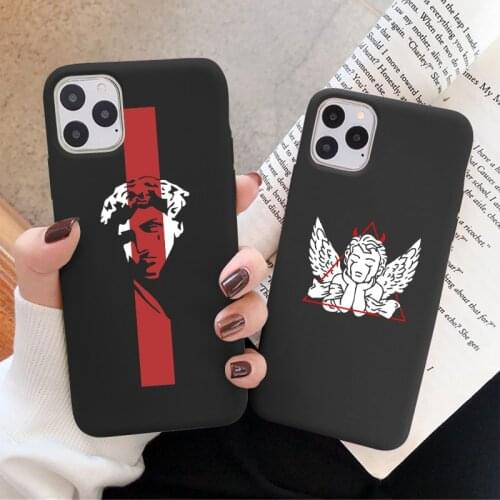 Waves Abstract Art David lines Adam Soft Silicone Case For iPhone 12 11 Pro X XS Max XR 6S 7 8 Plus SE 2020 angel Back Cover