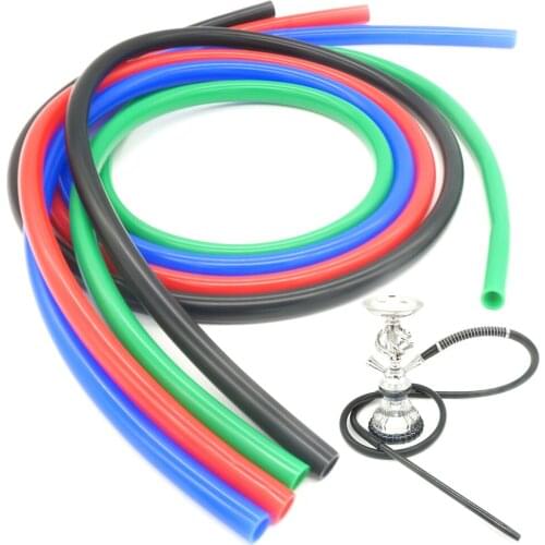 1pcs Silicone Hookah Hose 1.5m Length Shisha Chicha Tube Mouth Smoking Pipe Narguile Nargile Herb Tobacco Cigarette Accessories
