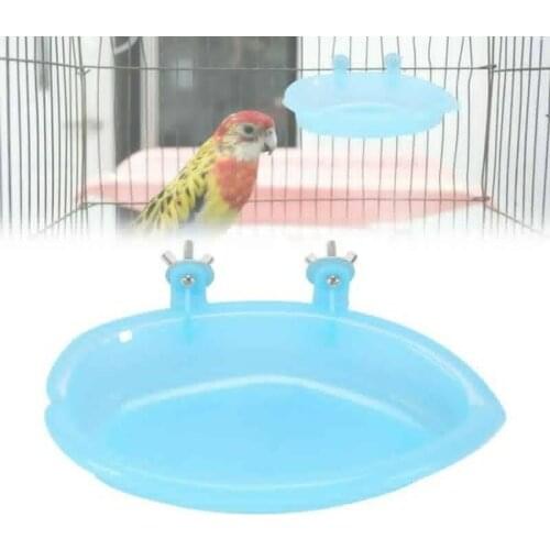 1Pc Parrot Bathtub Pet Cage Accessories Bird Budgie Bath Shower Box Cage Bathtub Pet Small Bird Bird Toys Parrot Cage