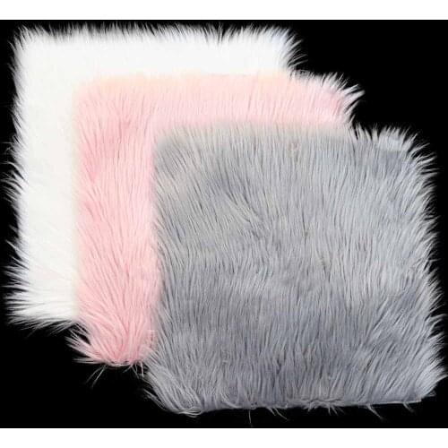 1Pc Pink/White/Grey Nail Art Take Picture Background Photo Cushion Photography Blanket Props Rug Nail Salon Fluffy Mat Tool Te69