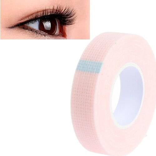 1PC Pink Eyelash Extension Lint Breathable Non-woven Cloth Adhesive Tape 9m False Lashes Patch Makeup Tools