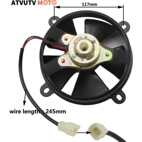 12W Oil Cooler Water Cooler Electric Radiator Cooling Fan For 150cc 250cc Quad Dirt Bike ATV Buggy