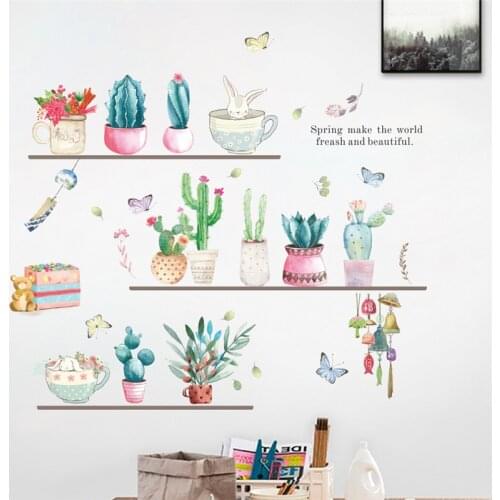 3d vivid garden plant wall stickers home decor living room bedroom flower butterfly wall decals mural art posters